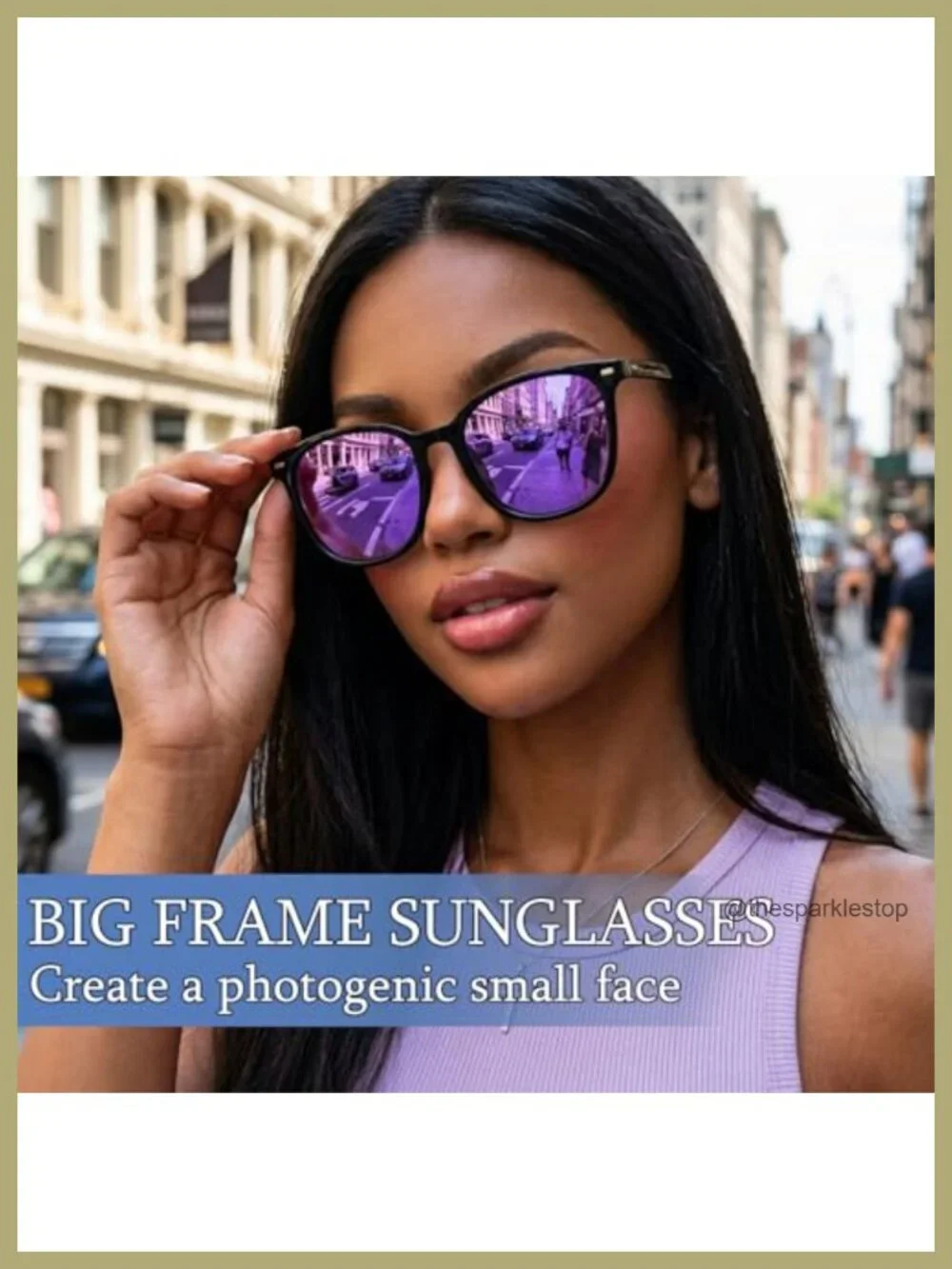Polarized Sunglasses for Women UV400 Protection Oversized Square Shades 2 Pack